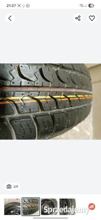 VW GOLF FELGA Z OPONĄ FIRESTONE 17580 R14 88H Kargowa