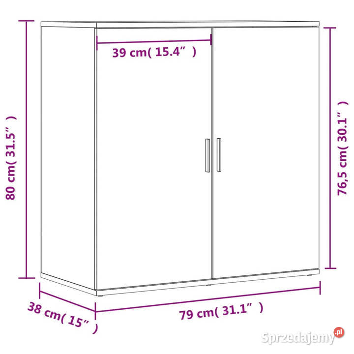 Szafka dąb sonoma 79x38x80 materiał Pozostałe Warszawa sprzedam
