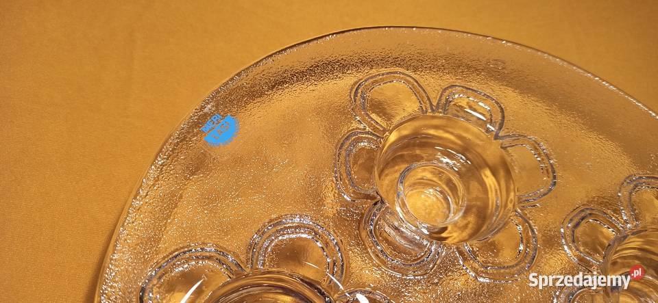 Finlandia szkło artystyczne MERI LASI świecznik Jasień