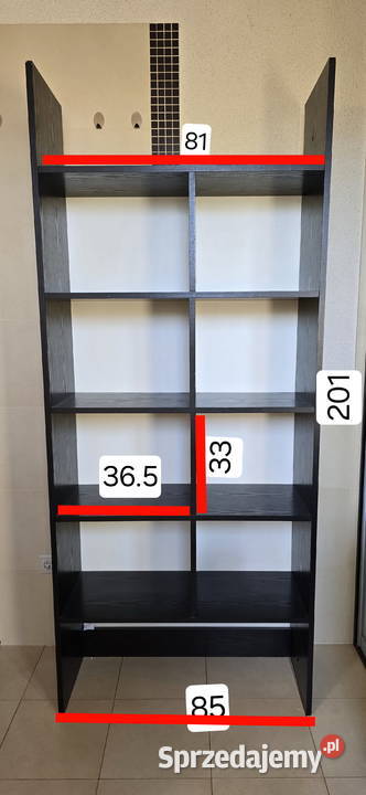 Regał na książki 185cm