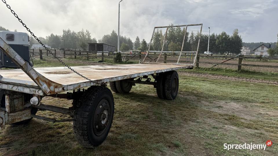 Okazja Przyczepa do Bali Siano Słoma Kiszonka nieuszkodzony Przyczepy rolnicze Dzikowiec
