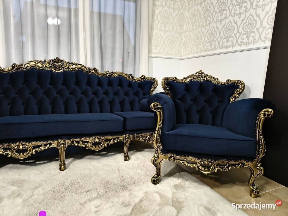 Komplet wypoczynkowy Ludwikowski barokowy sofa Komplety wypoczynkowe dolnośląskie