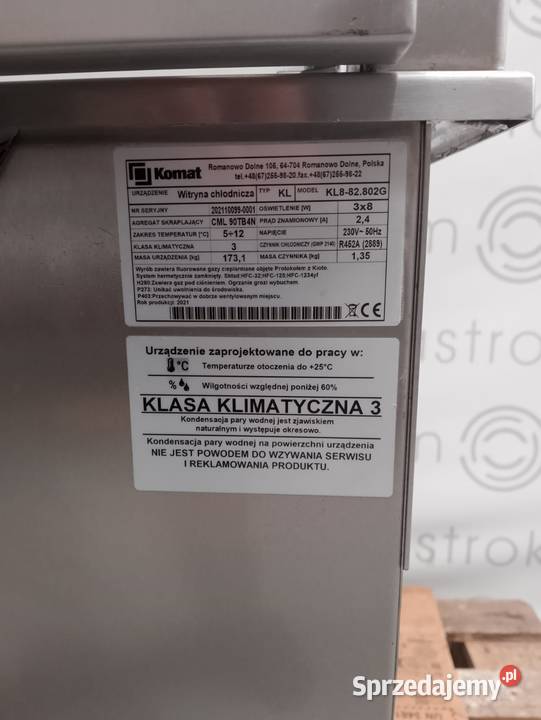 Witryna chłodnicza z wanną otwarta Komat Wrocław