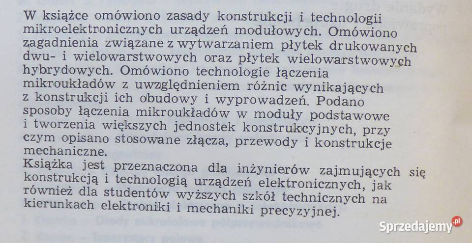 T Mikroelektroniczne konstrukcje modułowe Ekner technika, nauki techniczne Książki naukowe i popularnonaukowe Warszawa