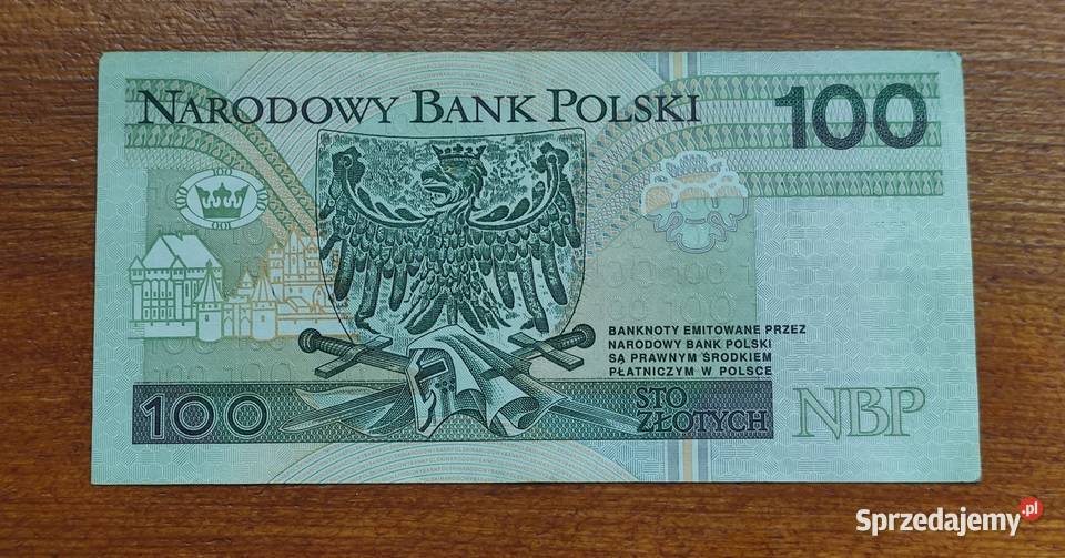 KolekcjaBanknot 100 1994 seria YM Zastępcza Pruszków