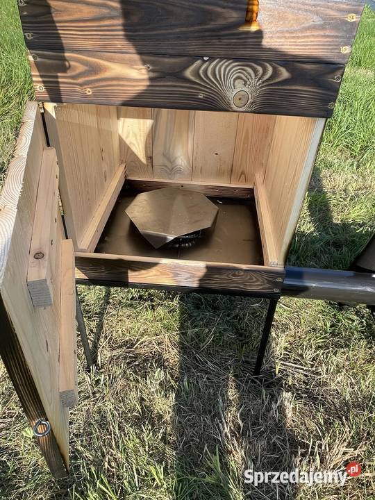 WĘDZARNIA DREWNIANA ogrodowa xxl książka Wędzarnie Trzebunia