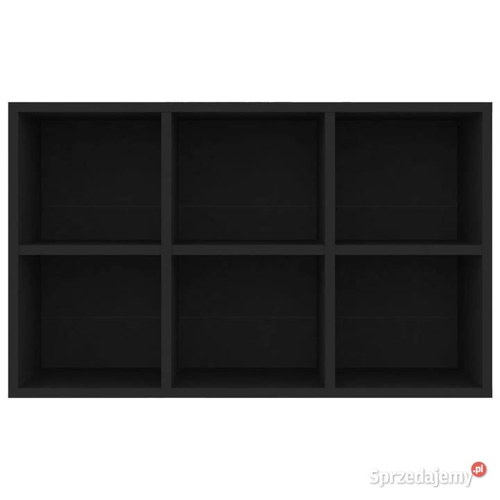 Regał na książkiszafka czarny 66x30x98 WM800343 mazowieckie Warszawa