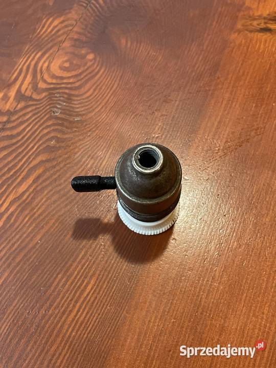 Stara oprawka stalowa z porcelanką i sprzedam