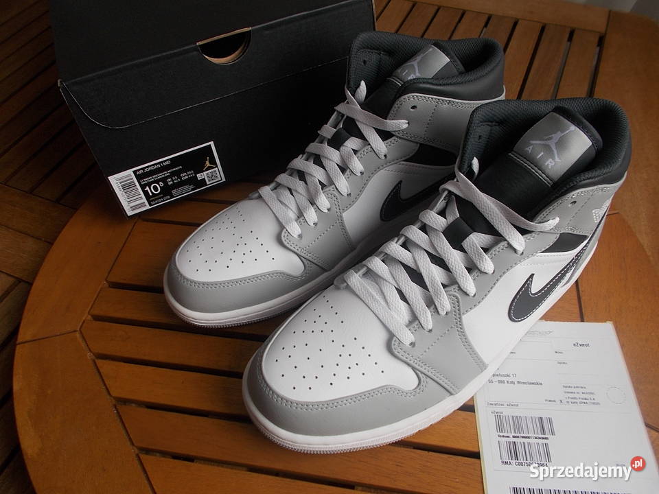 Nike Jordan 1 Mid Light Smoke Grey Anthracite Moda i Styl Poznań