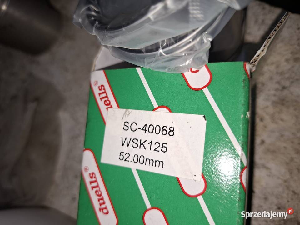 Nowy tłok WSK 125 plus 2 pierścienie Dulles Koszalin