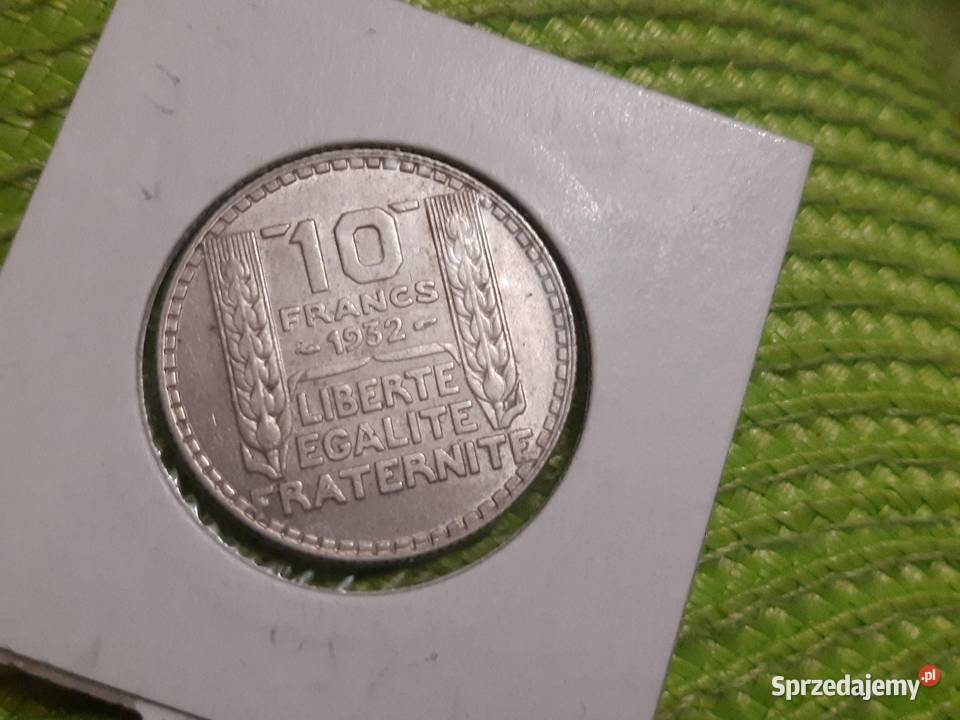 moneta srebrna Francji z 1932r Łomża