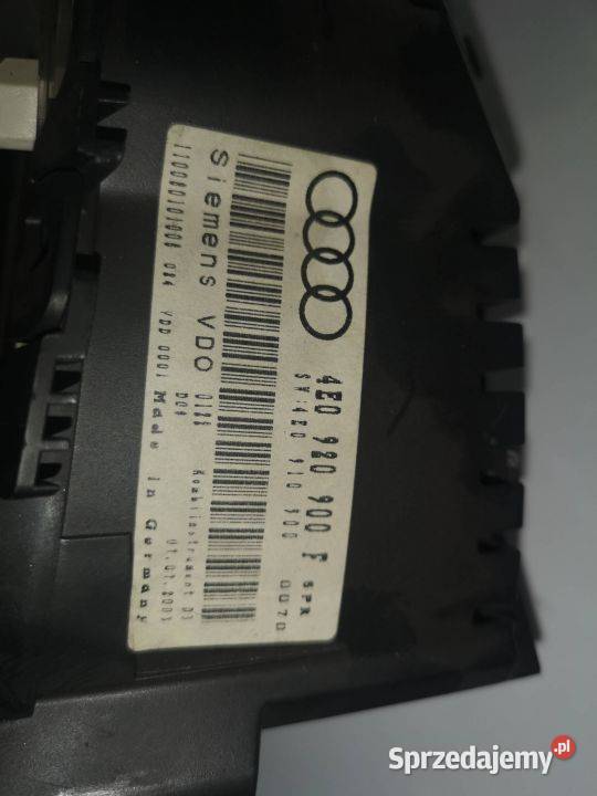 LICZNIK ZEGAR 4E0920900F AUDI A8 D3 Lipno