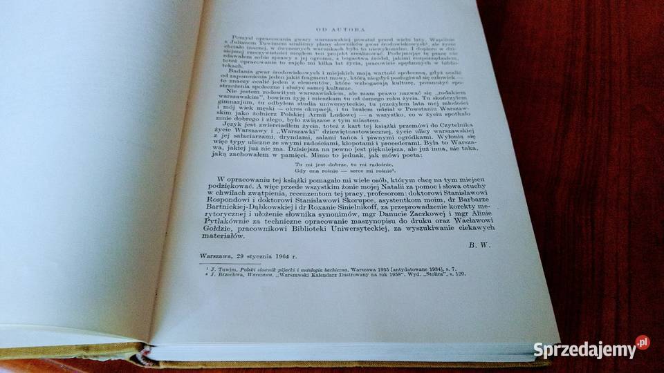 Słownik gwary warszawskiej XIX wieku Bronisław filologie, językoznawstwo Gdańsk