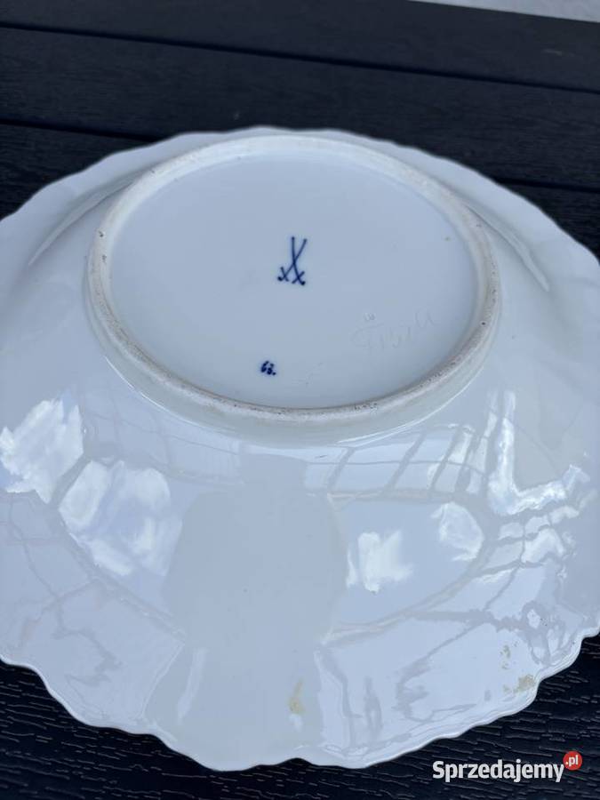 Elegancka porcelanowa patera antyk Porcelana i szkło Przywory