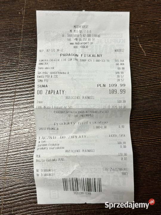 Kamera internetowa Creative 73VF088000000 2 MP Głośniki, słuchawki i kamerki internetowe Elbląg