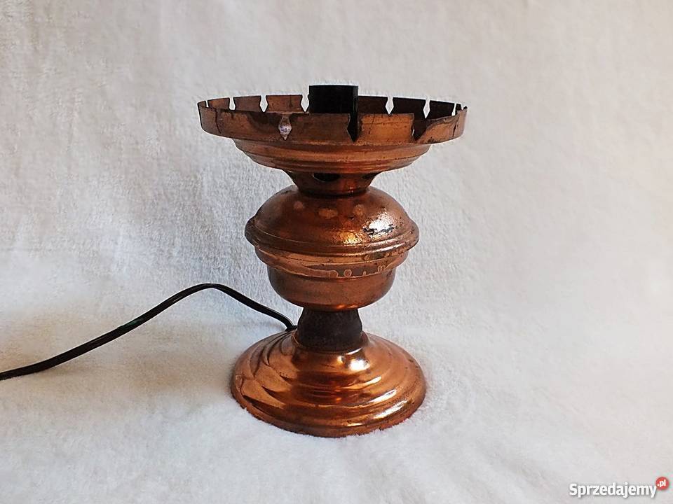 Stary korpus lampy naftowej Lampa na prąd Żary sprzedam