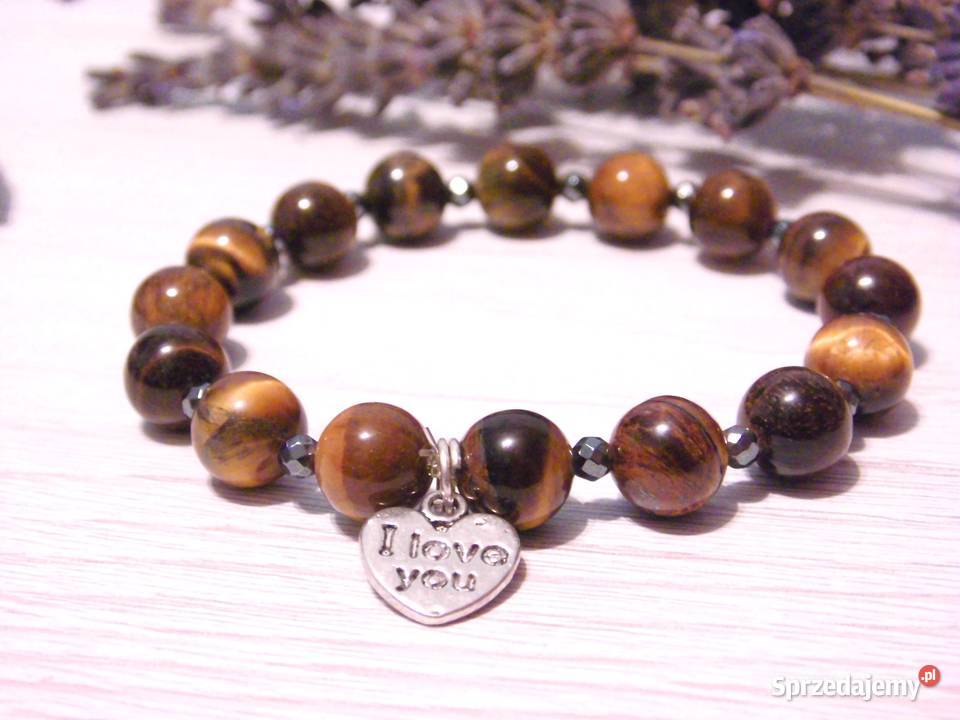 Bransoletki na gumce tygrysie oko hematyt Kraków