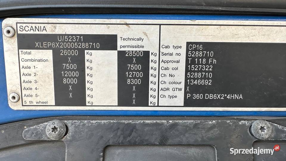 Scania P360 sześć cylindrów śmieciarka 2 komory Nowiny sprzedam