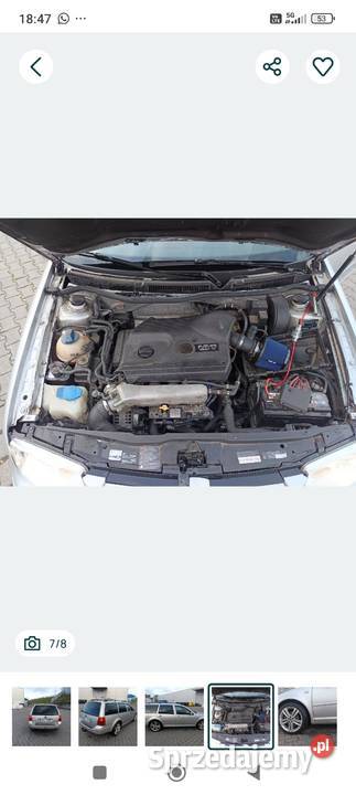 VW bora 18t kombi 150 ksenon alufelgi bez wkladu śląskie Wodzisław Śląski sprzedam