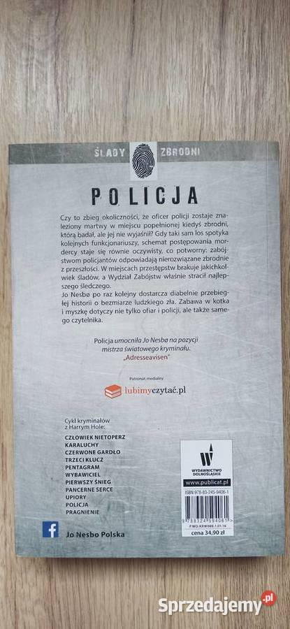 Policja Pragnienie Królestwo Jo Nesbo 3 książki Kraków
