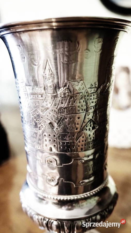 Kielich srebrny Bruckmann Shne Heilbronn Nrnberg Zgorzelec