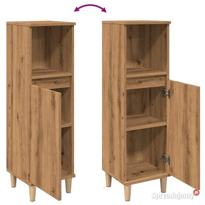 Szafka łazienkowa dąb artisan 30x30x100 WM857109 mazowieckie Warszawa