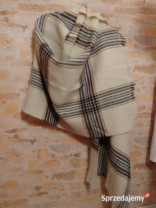ZARA Ekskluzywny długi szal zimowy szalik z Dodatki Kraków
