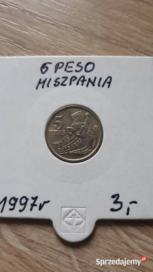 5 Peset Hiszpania 1997 r Konin