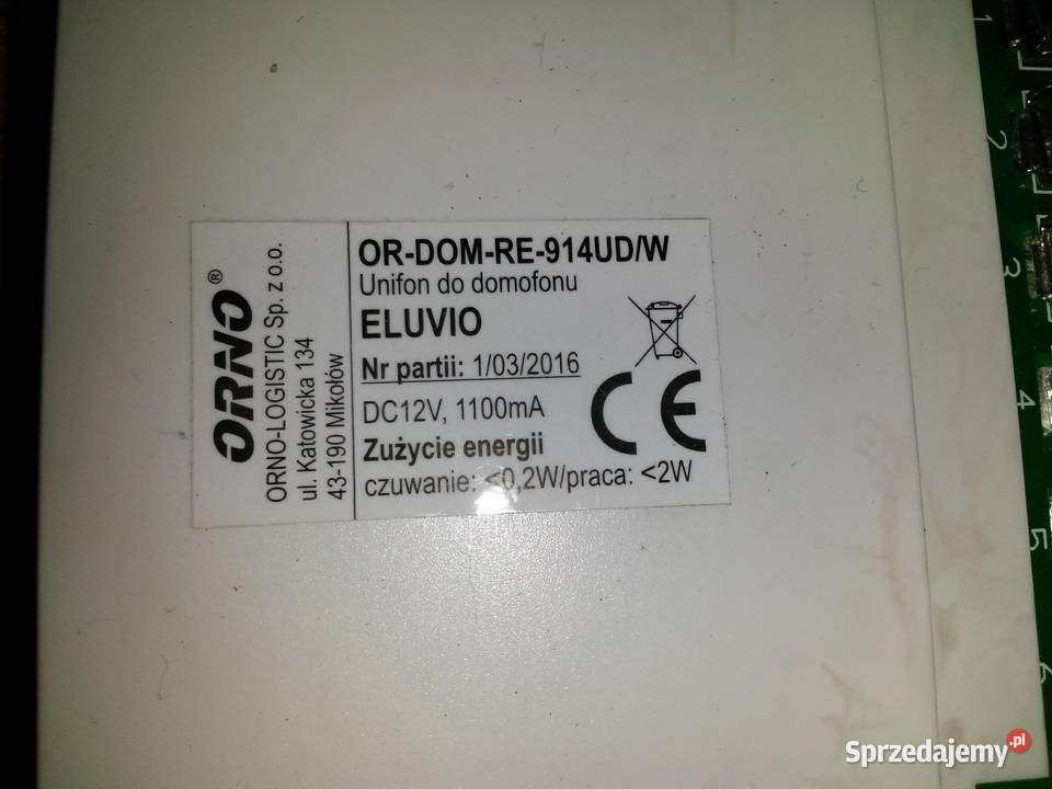 DOMOFON BEZSŁUCHAWKOWY ORDOMRE914 ORNO Poznań