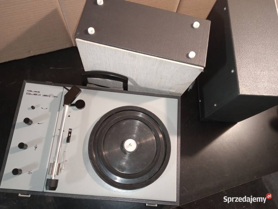 Gramofon z głośnikami walizka Delphin Werk Pirna Wrocław