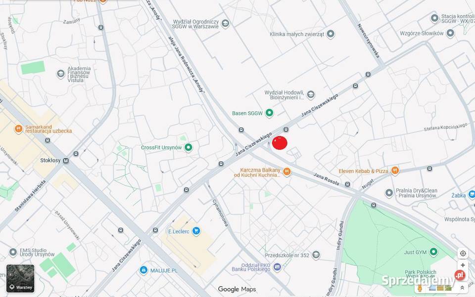 Miejsce garażowe Ursynów Cisewskiego 9 Wynajem mazowieckie