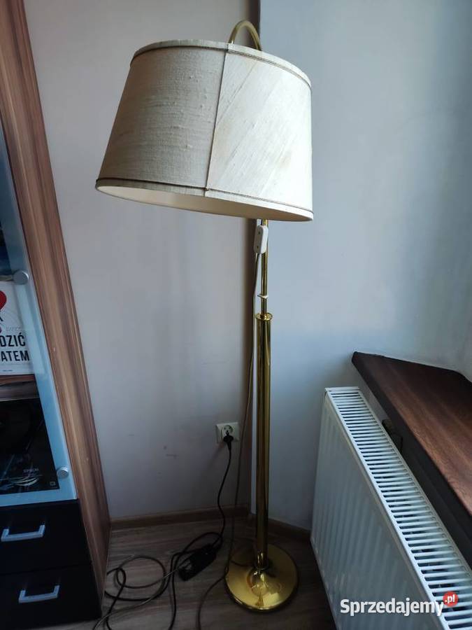 Lampa stojąca podłogowa chromowana z regulacjami Głuchołazy