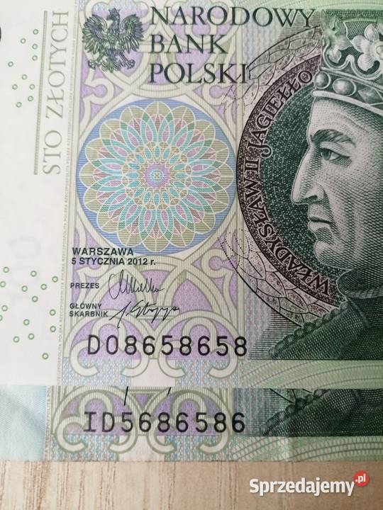 Banknot z bliźniakiem100zl z 1994r PĘTLARADAR ID Bytom sprzedam