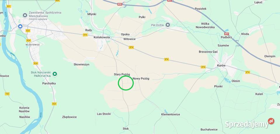 Sprzedam działkę budowlaną w Nowym Pożogu Końskowola sprzedam
