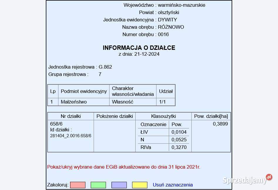 Działka Różnowo budowlana