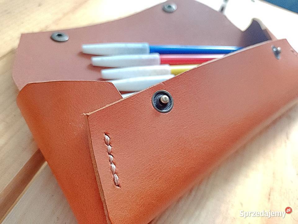 Piórnik ze skóry naturalnej Artykuły szkolne Kielce
