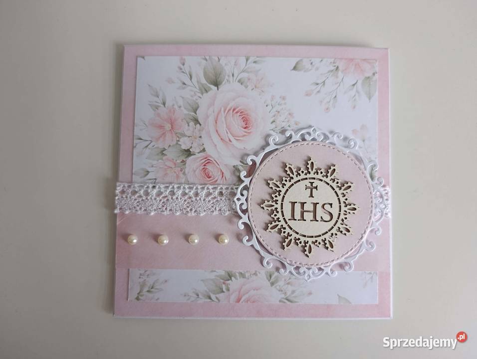 Kartka na Komunię Świętą ręcznie robiona łódzkie Łódź