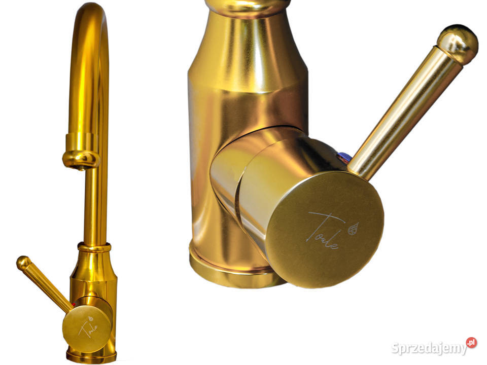 Kran do kuchni bateria kuchenna stojąca odcienie żółtego Łódź