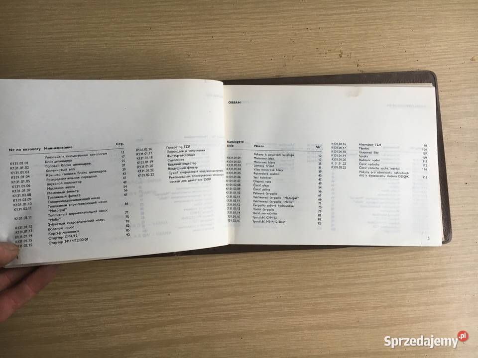 D2500K Katalog części silnika diesla Balkancar Łęczyca sprzedam