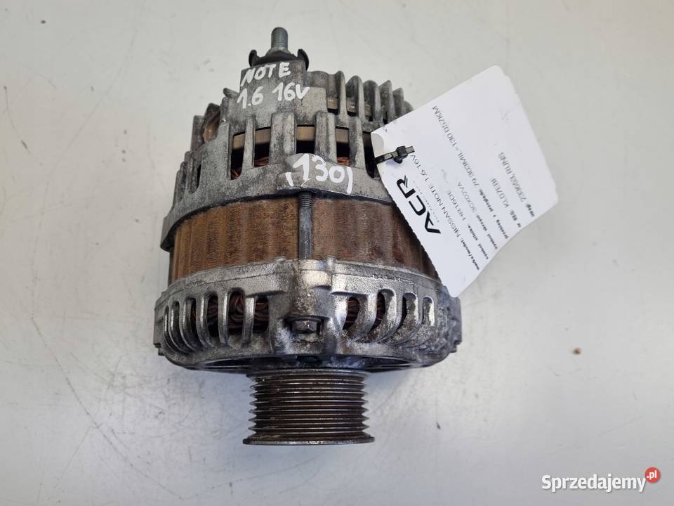 ALTERNATOR Nissan Note 16 16V 23100BC00A 120A osobowe Rudka sprzedam