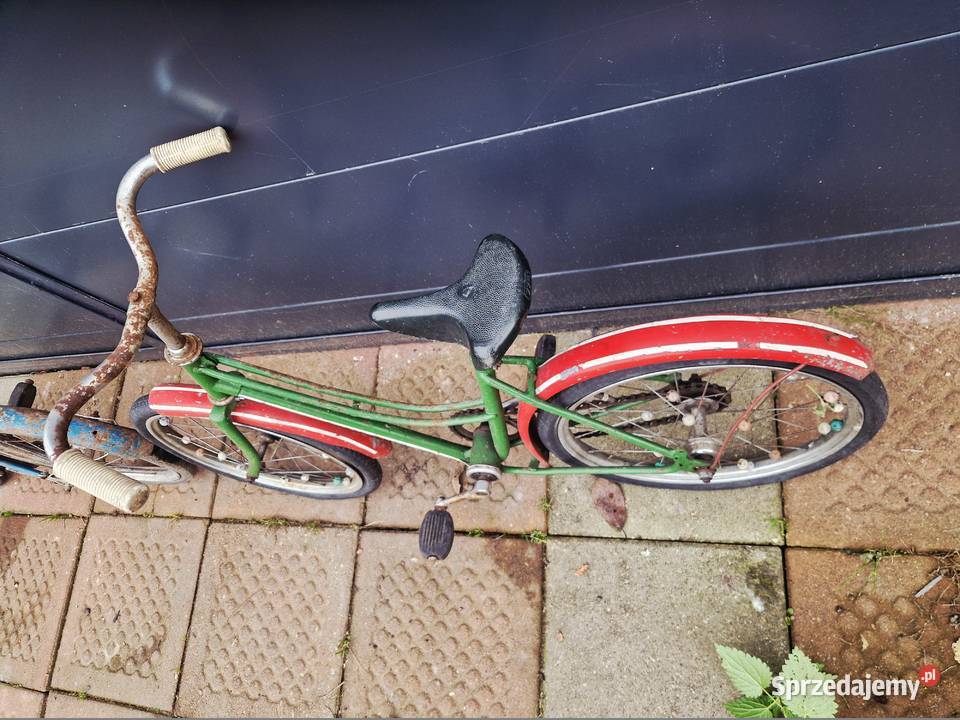 Stary rower dziecięcy dwie sztuki Dziecięce wielkopolskie Turek