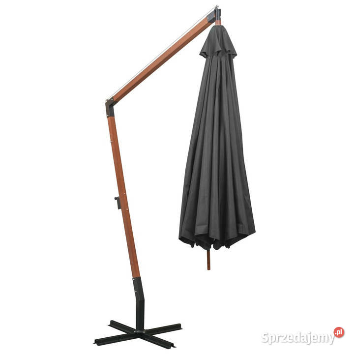 Parasol ogrodowy wiszący jodłowy słupek antracyt mazowieckie Warszawa