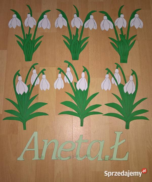 Dekoracje wiosenno letnie kwiaty z brystolu Ryki