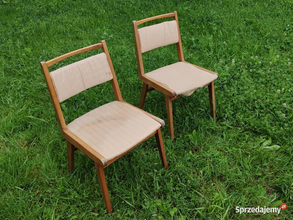 Stare krzesła JAR Jasienica PRL vintage Kraków 2