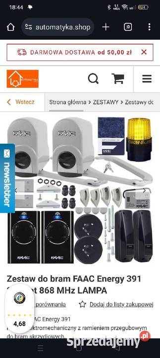 Automatyka napędy bram dwuskrzydłowa piloty powlekane PCV łódzkie Radomsko