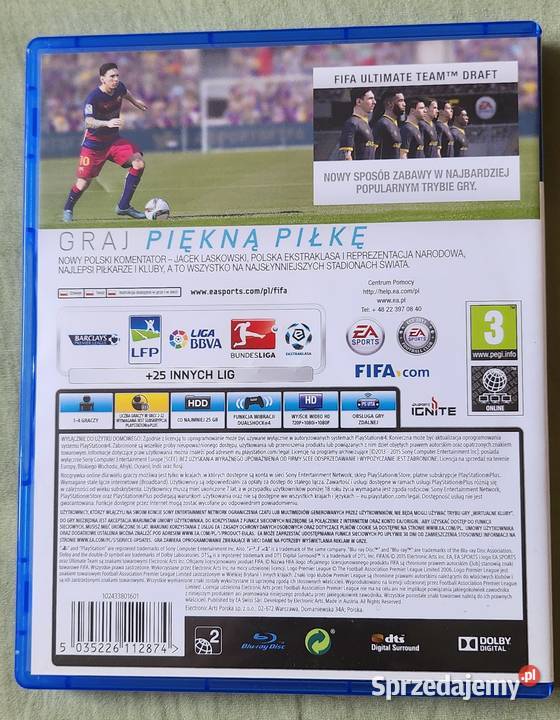 Gra Fifa 16 na 4 Gry komputerowe i konsolowe Warszawa sprzedam