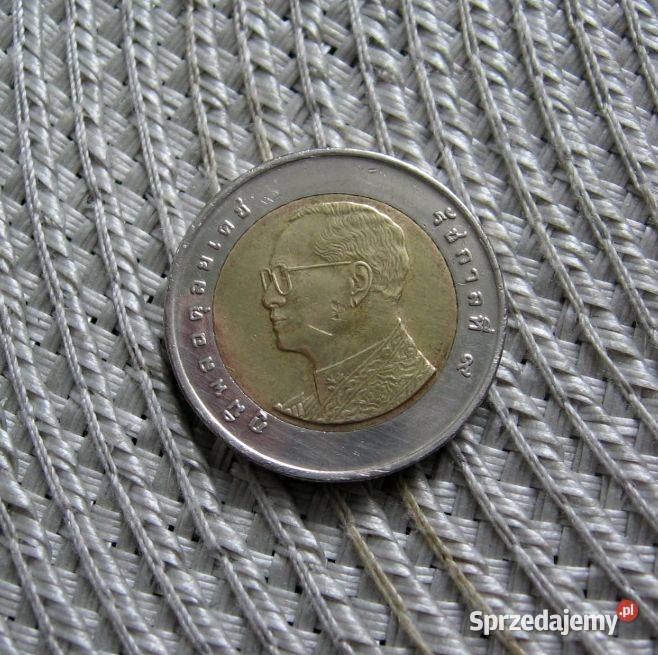 Tajlandia 10 Bahtów 2013r Numizmatyka wielkopolskie Kalisz