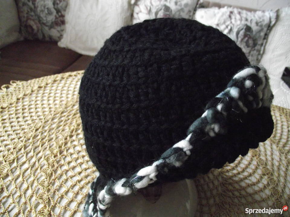 CZARNA CIEPŁA PILOTKA Z MELANŻEM autorskie Piła