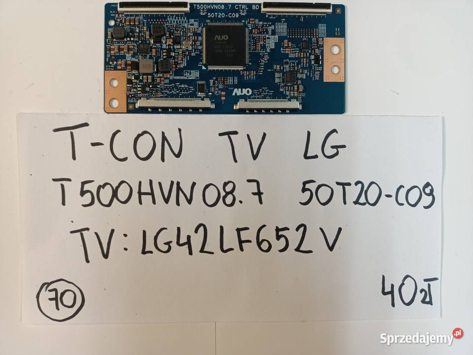 Tcon TV LG T500HVN087 50T20C09 małopolskie Głogoczów