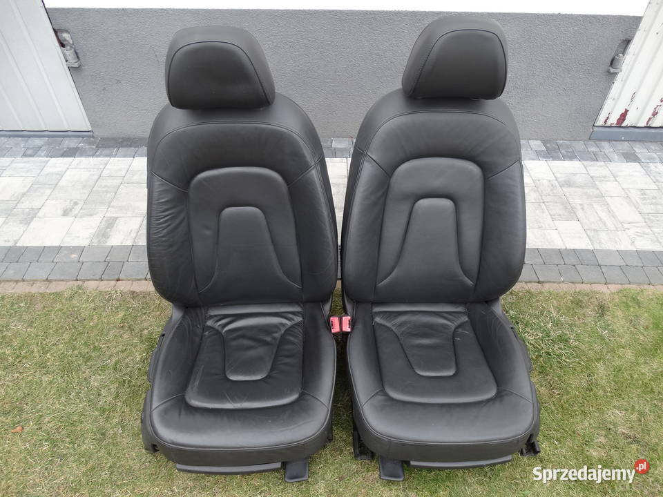 AUDI A4 B8 SEDAN 0815 FOTELE KANAPA CZARNA SKÓRA Łosieniec sprzedam